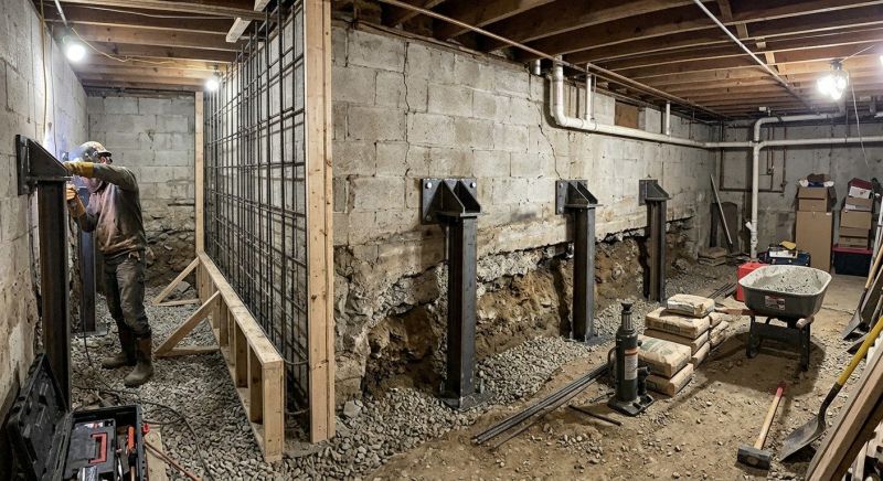 Basement Stabilization in North Charleston, SC