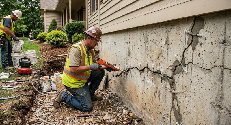 Cracked Foundation Repair in Dorchester County, SC