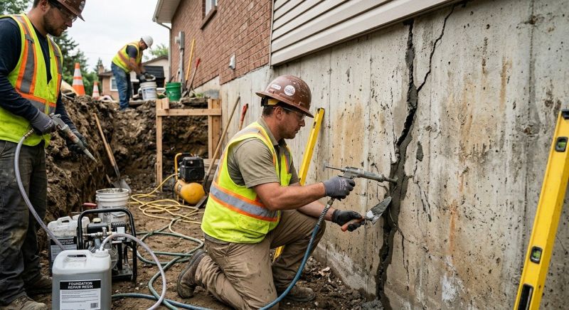 Cracked Foundation Repair in Moncks Corner, SC