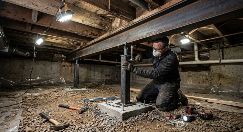 Crawlspace Structural Repair in North Charleston, SC