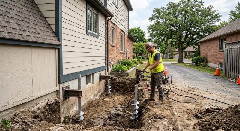 Helical Piers Installation in North Charleston, SC