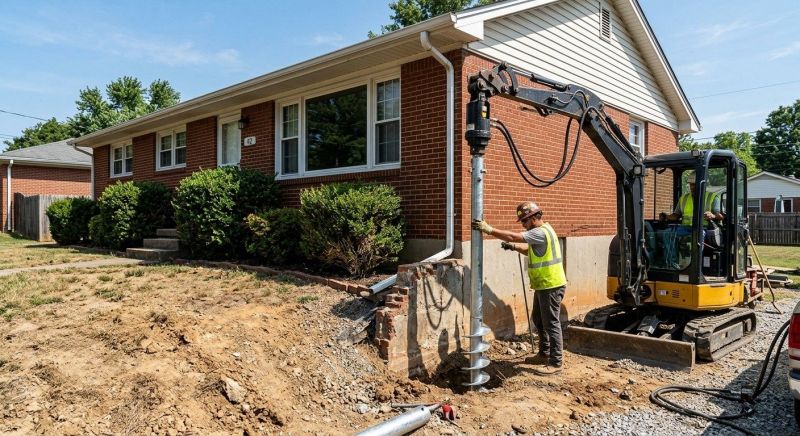 Helical Pile Installation in North Charleston, SC