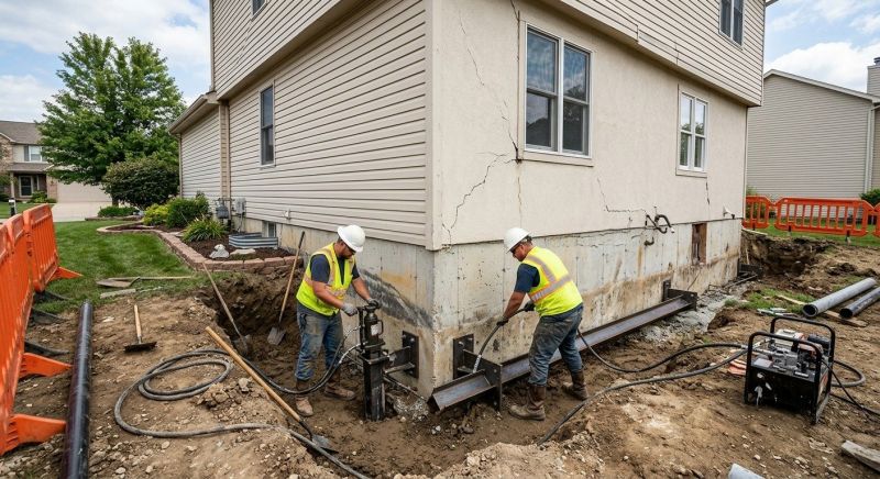 Sinking Foundation Repair in Summerville, SC