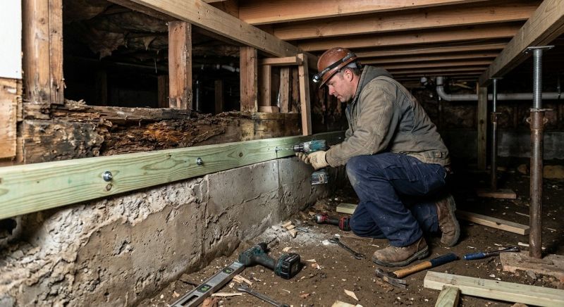 Sinking Foundation Repair in Summerville, SC